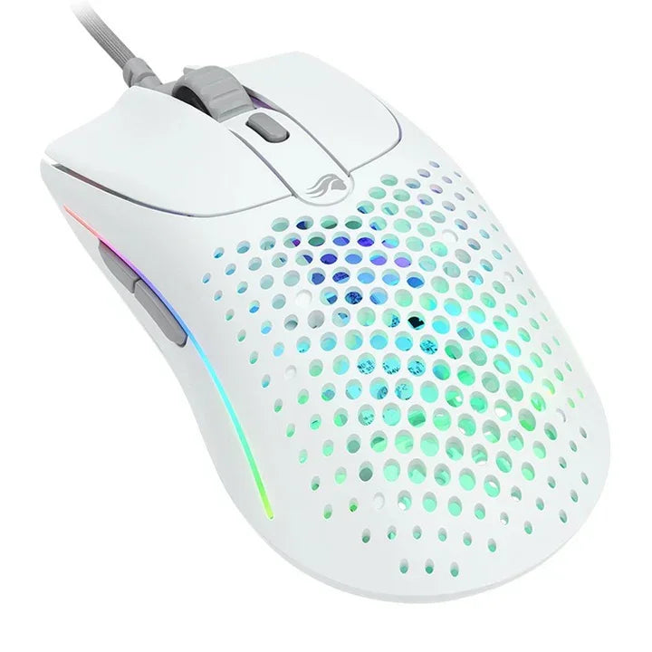 Glorious Model O2 Wired RGB Gaming Mouse - Matte White - Tashqila Glorious Model O2 Wired RGB Gaming Mouse - Matte White - Tashqila
